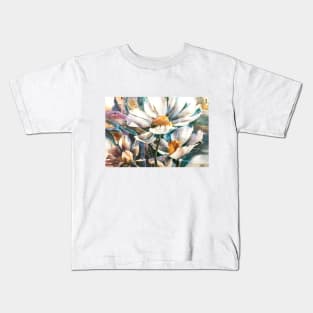Daisies watercolor Kids T-Shirt